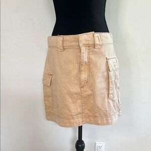 Urban Outfitters Beige Mini Skirt